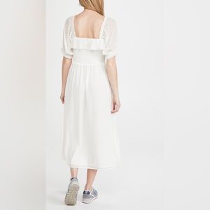 WAYF Smocked Square Neck Midi Dress NWT (Size XS)